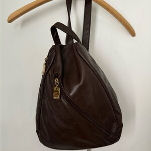 Rosetti Dark Brown Leather Backpack